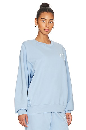 7 Days Active Monday Sweatshirt in Baby Blue