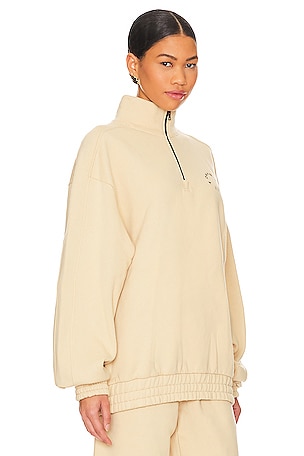 7 Days Active Paneled Sweatshirt in Beige