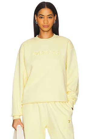 Organic Fitted Crewneck Sweatshirt 7 Days Active