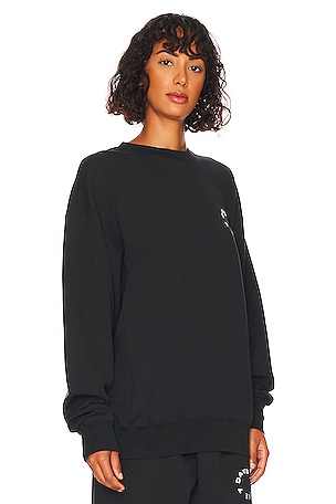 7 Days Active Monday Sweatshirt in Black