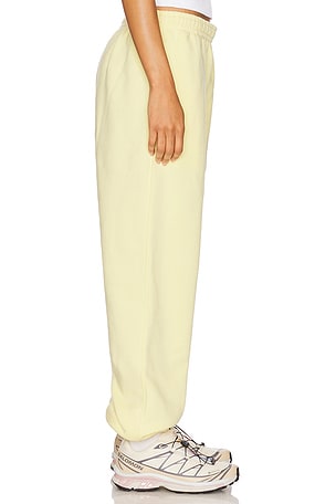 7 Days Active Organic Fitted Sweatpant in Lemon