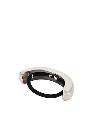 8 Other Reasons City Hair Tie in Metallic Silver