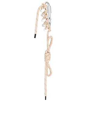 8 Other Reasons Carabiner Bag Charm in Metallic Gold