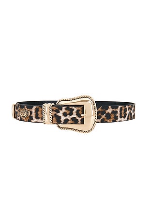 Leopard Print Belt With Gold Detail 8 Other Reasons