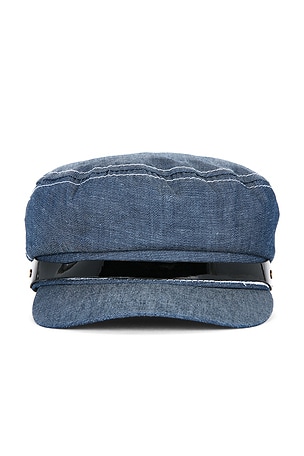 8 Other Reasons Baker Boy Hat in Denim-Dark