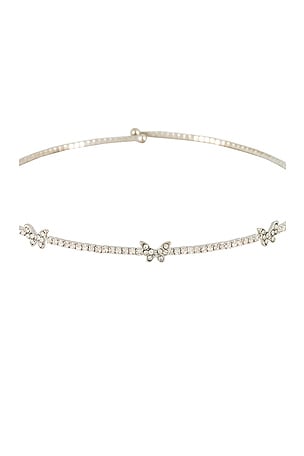 8 Other Reasons Butterfly Dreams Choker in Metallic Silver