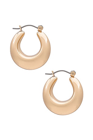 8 Other Reasons Hoop Earring in Metallic Gold