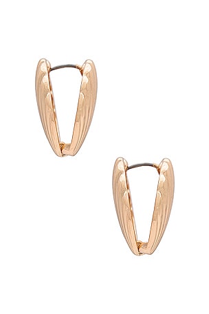 8 Other Reasons Shell Earring in Metallic Gold