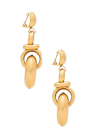 8 Other Reasons Circle Drop Earring in Metallic Gold