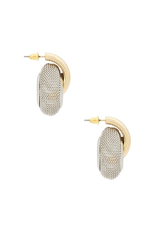 8 Other Reasons Kendall Stud Earrings in Metallic Gold,Metallic Silver