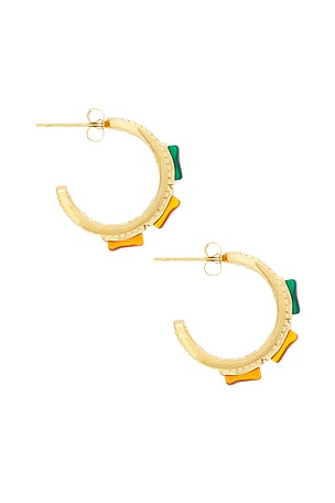 8 Other Reasons Hoop Earrings in Metallic Gold