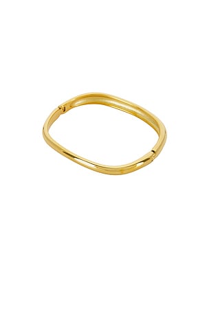 8 Other Reasons Square Bangle in Metallic Gold