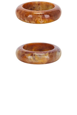 8 Other Reasons Bangle Bracelet Set in Brown