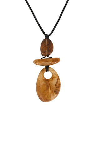8 Other Reasons Juness Cord Pendant Necklace in Brown