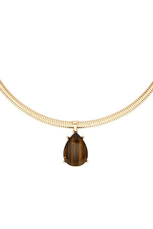 8 Other Reasons Necklace With Brown Pendant