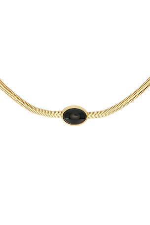 8 Other Reasons Necklace With Stone Detail in Black