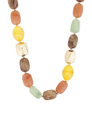 8 Other Reasons Beaded Necklace in Yellow