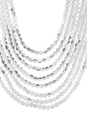 8 Other Reasons Layered Necklace in Metallic Silver