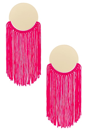 Round Top & Flowing Fringe Tassel Statement Earrings 8 Other Reasons