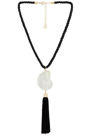 Bold Shell Pendant And Long Tassel Accent Statement Necklace 8 Other Reasons