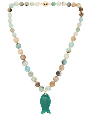 Beaded Fish Pendant Necklace 8 Other Reasons