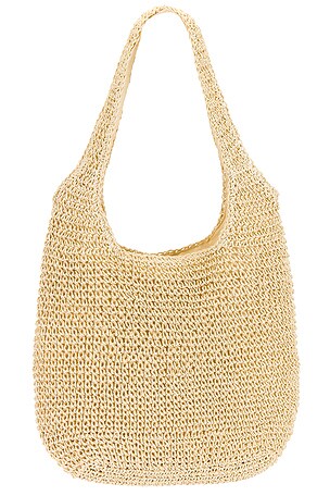 8 Other Reasons Slouch Raffia Bag in Beige