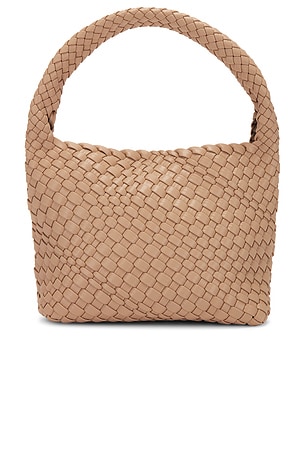 8 Other Reasons Woven Leather Shoulder Bag in Tan