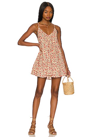 9seed st tropez mini dress 9 Seed St Tropez Ruffle Mini Dress in Shell Mini Floral