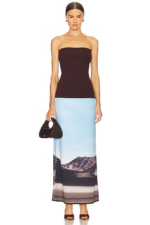 Landscape Two Tone Dress AAIZEL