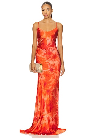 Ruched Slip Gown Alejandra Alonso Rojas