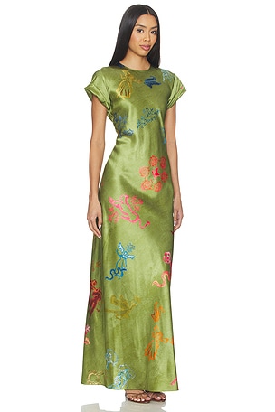 Alejandra Alonso Rojas Nausheen Dress in Green