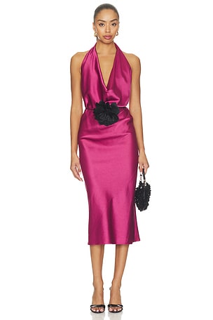 Draped Halter Dress Alejandra Alonso Rojas