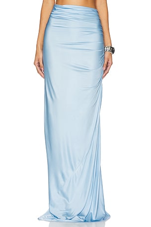 Long Jersey Draped Skirt Alejandra Alonso Rojas