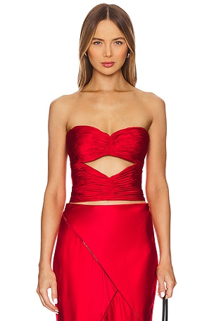 Cut Out Bustier Top Alejandra Alonso Rojas