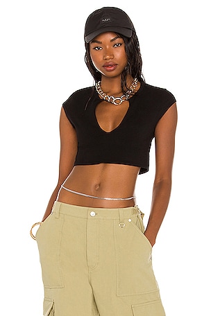 AALIYAH x REVOLVE Aaliyah Crop Top in Black | REVOLVE