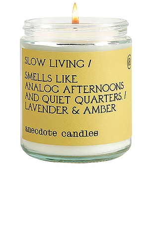 Slow Living Glass Jar Candle Anecdote Candles