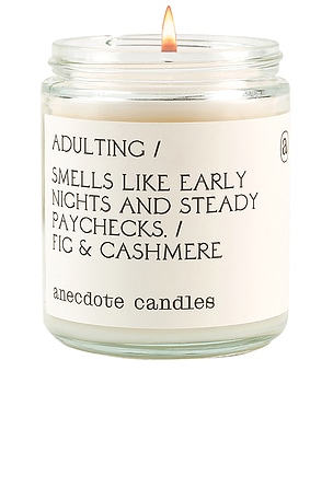 Adulting Glass Jar Candle Anecdote Candles