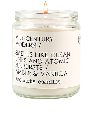 Mid-century Modern Glass Jar Candle Anecdote Candles