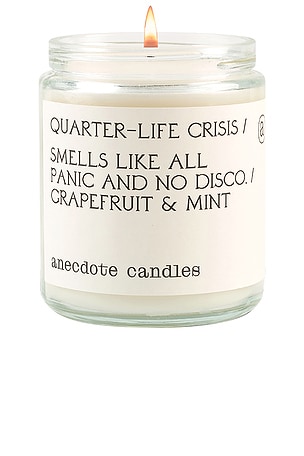 Quarter Life Crisis Glass Jar Candle Anecdote Candles