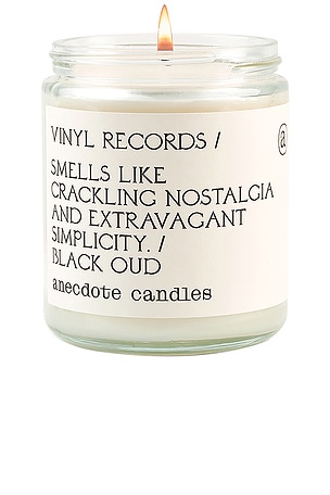 Vinyl Records Glass Jar Candle Anecdote Candles