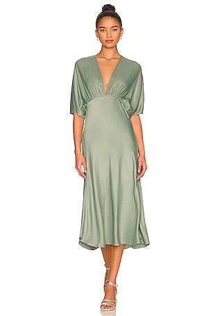anna nata Taylor Dress in Antique Green | REVOLVE