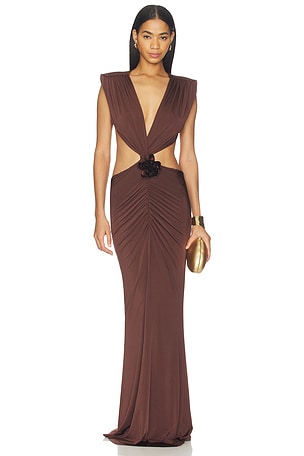 The Faye Umber Maxi Dress AWAVE Studio