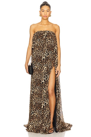 Long Dress With Leg Slits AWAVE Studio
