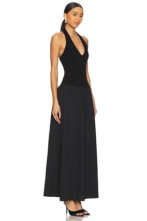 ALL THE WAYS Leonara Maxi Dress in Black