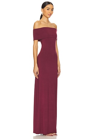 ALL THE WAYS Sienna Maxi Dress in Burgundy