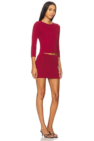 ALL THE WAYS Gigi Skirt Set in Burgundy