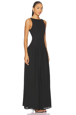 ALL THE WAYS Karoline Maxi Dress in Black