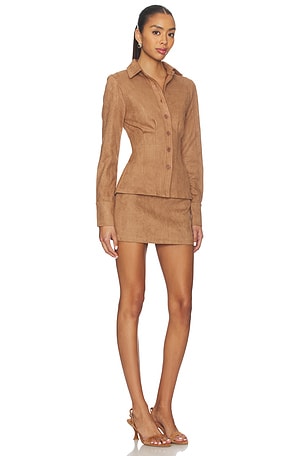 ALL THE WAYS Azure Skirt Set in Brown