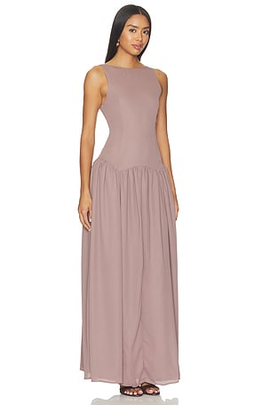 ALL THE WAYS Karoline Maxi Dress in Brown