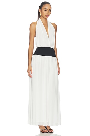 ALL THE WAYS Lauren Halter Maxi Dress in Ivory